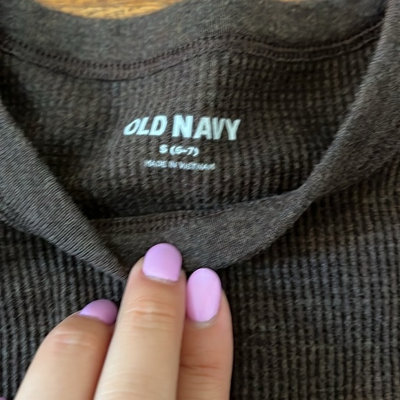 Old Navy Kid’s Waffle Long Sleeve Tops Size 6/7 - Picture 12 of 13